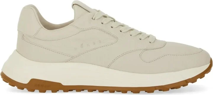 Leather Lace-Up Low-Top Sneakers