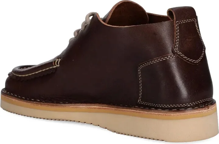 Leather Lace-Up Moccasin Boots - Image 4