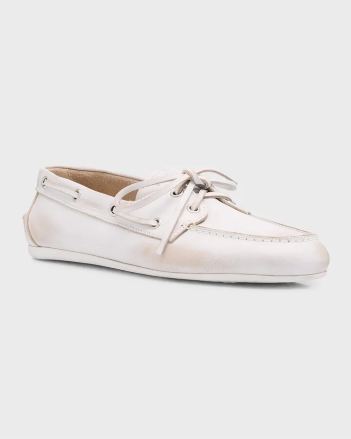 Leather Lace-Up Moccasins - Image 6