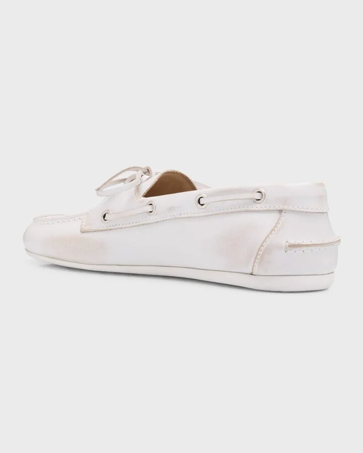 Leather Lace-Up Moccasins - Image 7