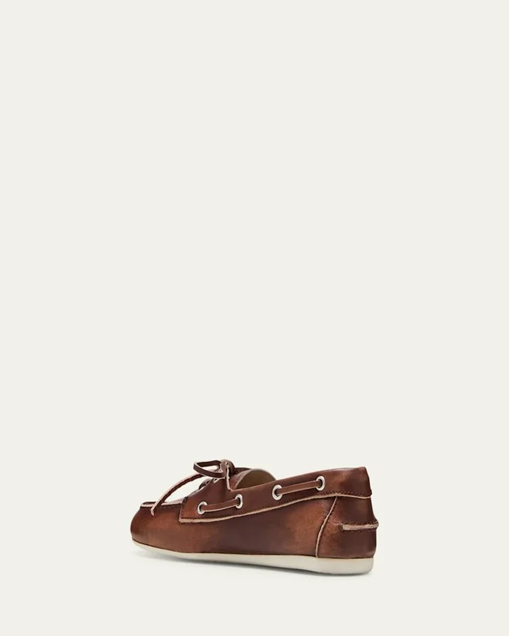 Leather Lace-Up Moccasins - Image 2