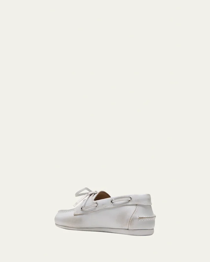 Leather Lace-Up Moccasins - Image 3