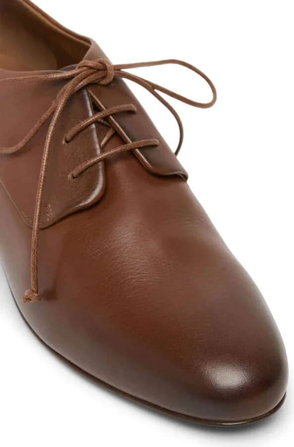 Leather Lace-Up Oxford Shoes - Image 4