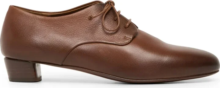 Leather Lace-Up Oxford Shoes