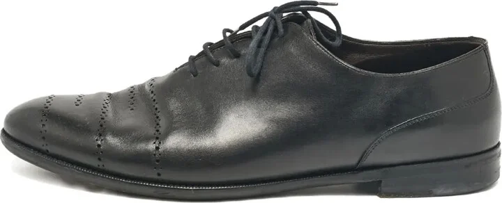 leather lace-up Oxford shoes