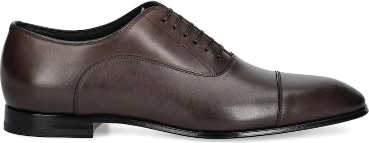Leather Lace-Up Oxford Shoes