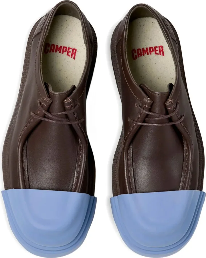 Leather Lace-Up Rubber-Toe Cap Shoes - Image 4