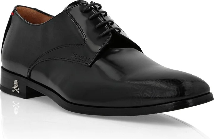 Leather Lace Up Shoes Monogram