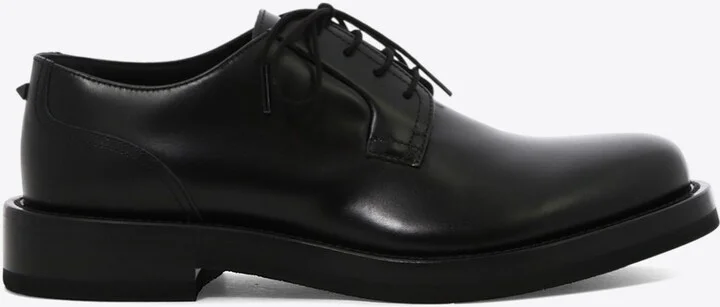 Leather Lace-Up Shoes with Rockstud