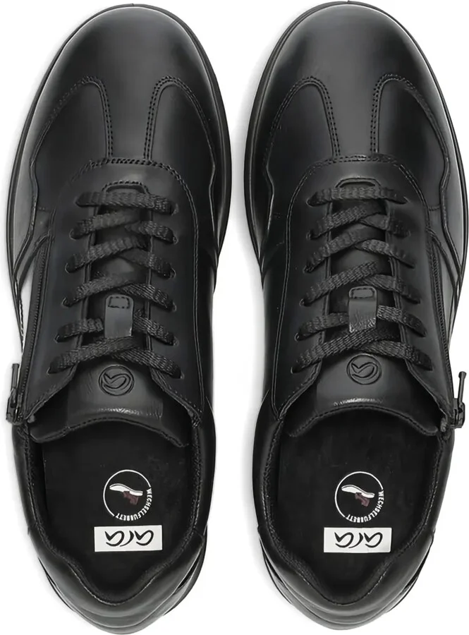 Leather Lace-Up Sneakers - Image 4