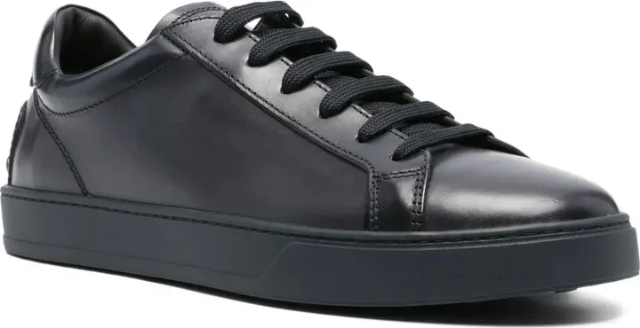 Leather Lace-Up Sneakers - Image 2