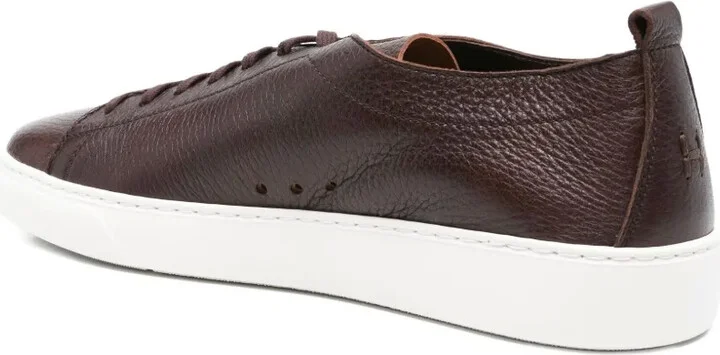 Leather Lace-Up Sneakers - Image 3
