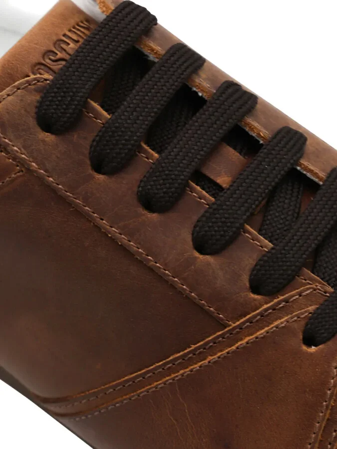 Leather Lace-Up Sneakers - Image 3