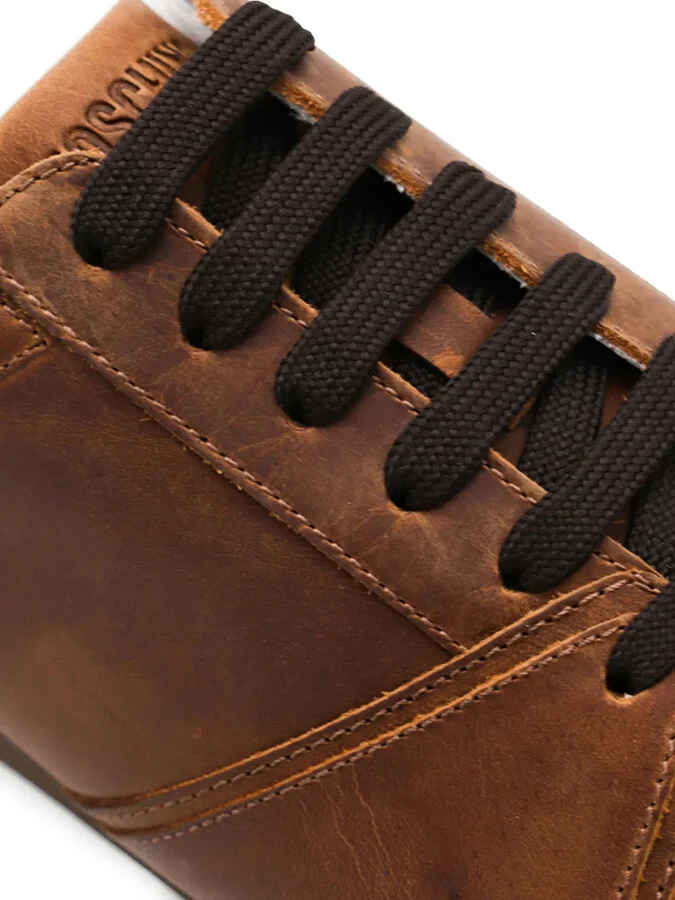 Leather Lace-Up Sneakers - Image 4