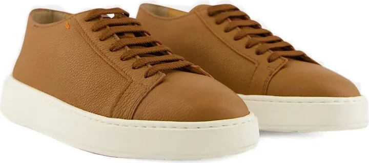 Leather Lace-Up Sneakers - Image 2