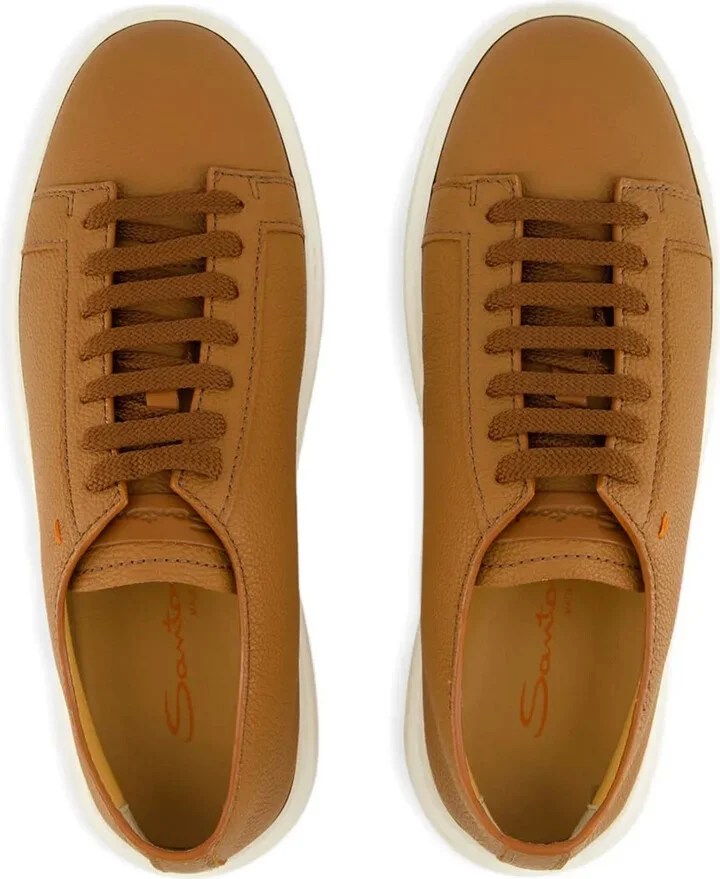 Leather Lace-Up Sneakers - Image 4
