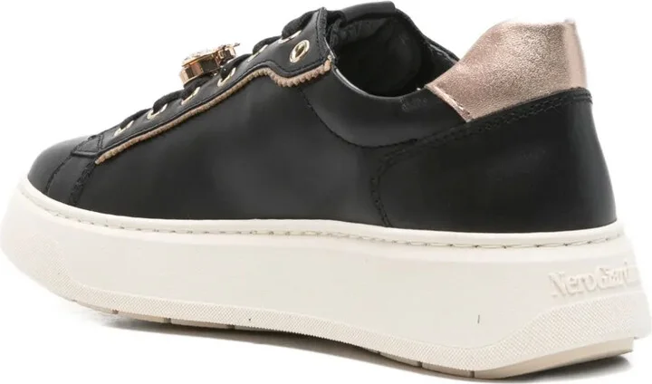 Leather Lace-Up Sneakers - Image 3
