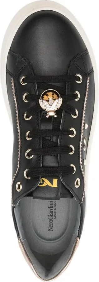 Leather Lace-Up Sneakers - Image 4