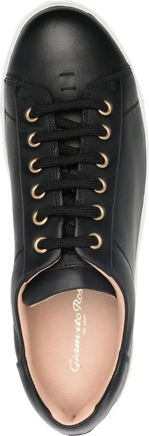 Leather Lace-Up Sneakers - Image 4