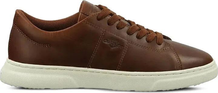 Leather Lace-Up Sneakers
