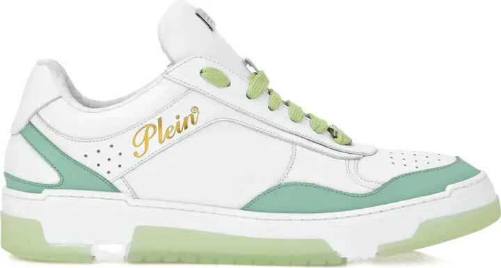 Leather Lace-Up Sneakers