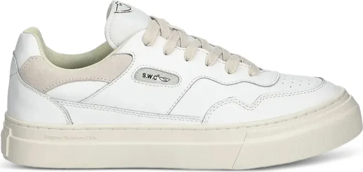 Leather Lace-Up Sneakers