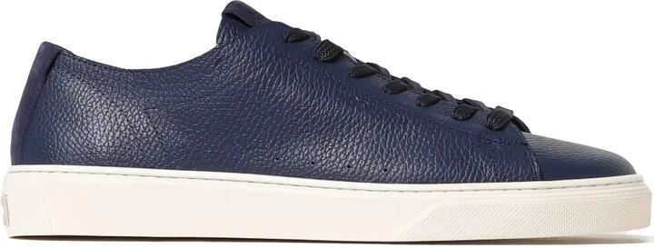 Leather Lace-Up Sneakers