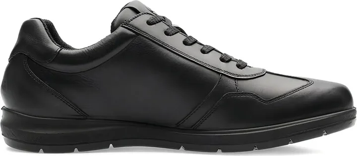 Leather Lace-Up Sneakers