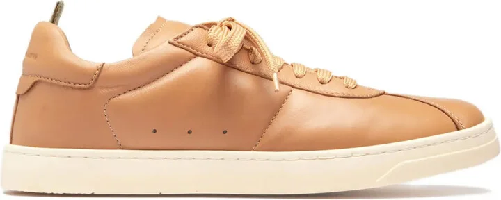 Leather Lace-Up Sneakers