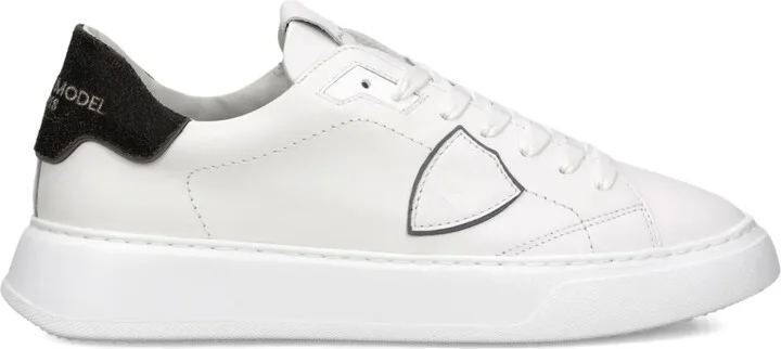 Leather Lace-Up Sneakers