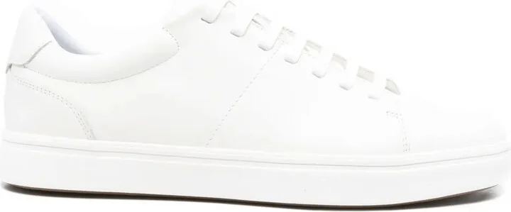 Leather Lace-Up Sneakers