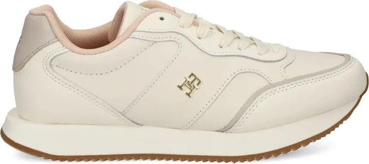 Leather Lace-Up Sneakers