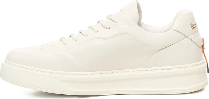 Leather Lace-Up Sneakers