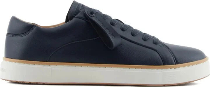 Leather Lace-Up Sneakers