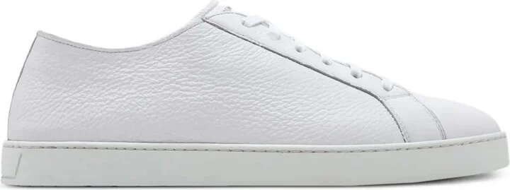 Leather Lace-Up Sneakers