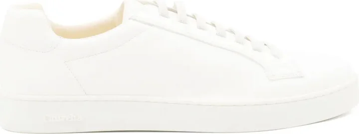 Leather Lace-Up Sneakers