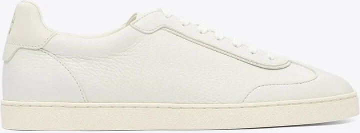 Leather Lace-Up Sneakers