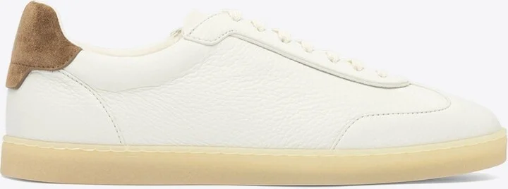 Leather Lace-Up Sneakers