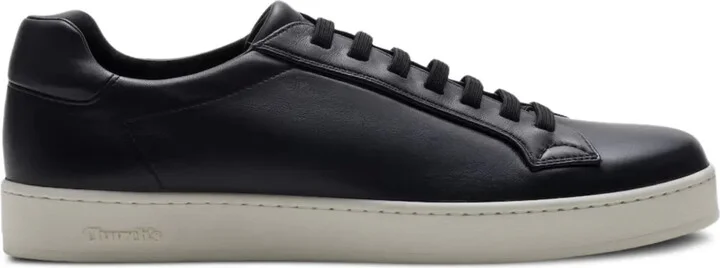 Leather Lace-Up Sneakers