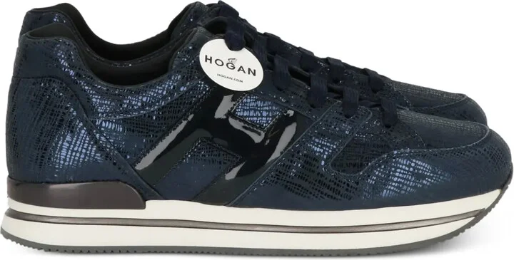 Leather Lace-Up Sneakers