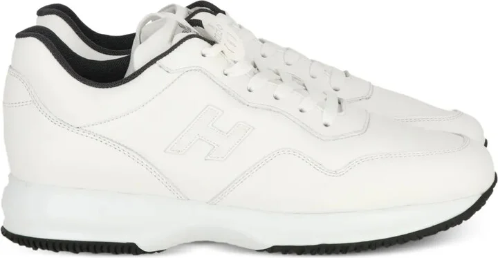 Leather Lace-Up Sneakers