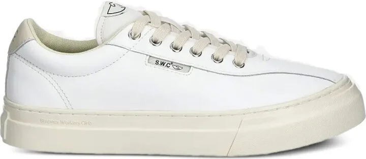 Leather Lace-Up Sneakers