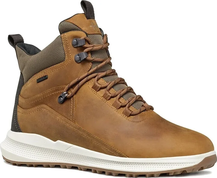 Leather Lace-Up Sneakers
