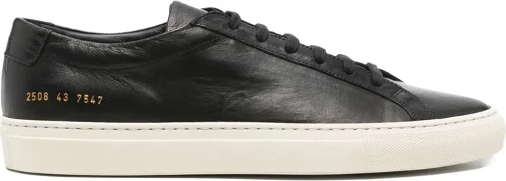 Leather Lace-Up Sneakers