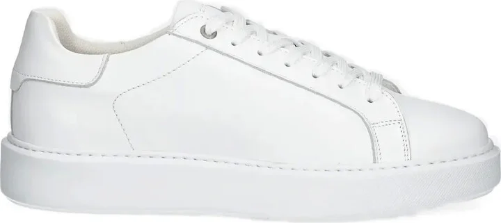 Leather Lace-Up Sneakers