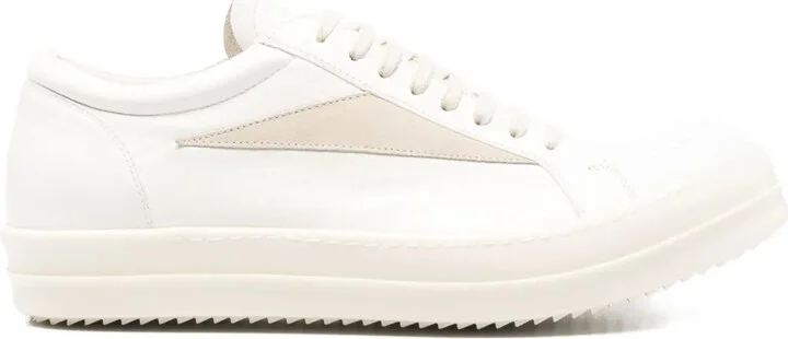 Leather Lace-Up Sneakers