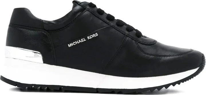 Leather Lace-Up Sneakers