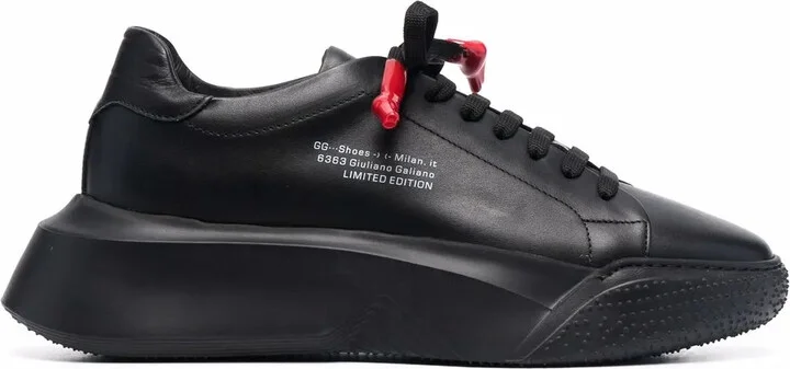 Leather Lace Up Sneakers