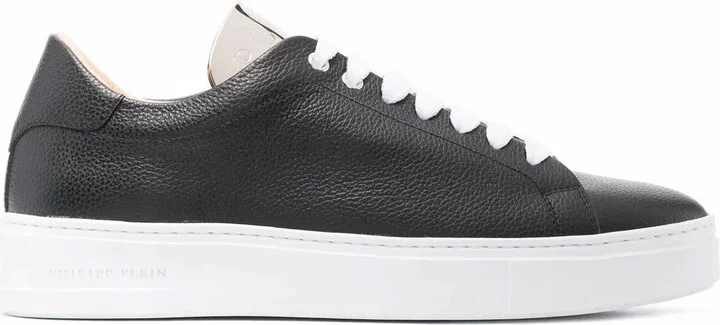 Leather Lace-Up Sneakers