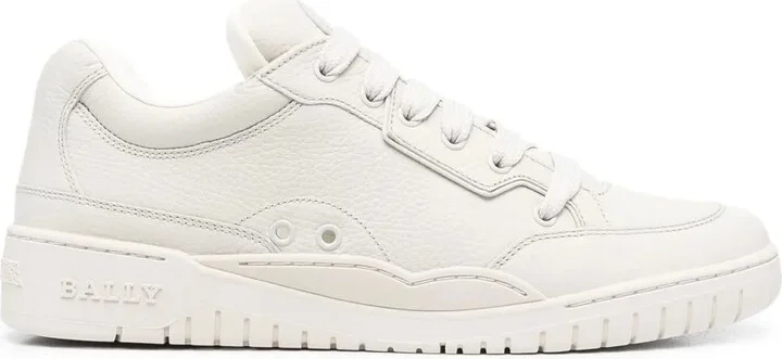 Leather Lace-Up Sneakers